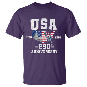250th Anniversary USA T Shirt 4th of July America US Flag Patriotic 250 Years American Flag