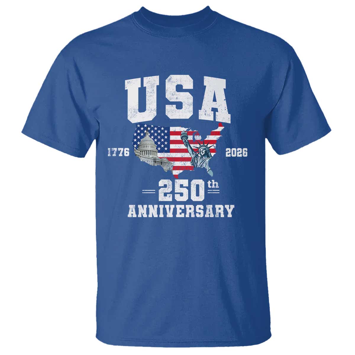 250th Anniversary USA T Shirt 4th of July America US Flag Patriotic 250 Years American Flag