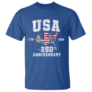250th Anniversary USA T Shirt 4th of July America US Flag Patriotic 250 Years American Flag