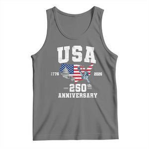 250th Anniversary USA Tank Top 4th of July America US Flag Patriotic 250 Years American Flag