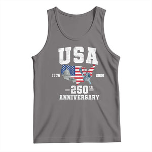 250th Anniversary USA Tank Top 4th of July America US Flag Patriotic 250 Years American Flag
