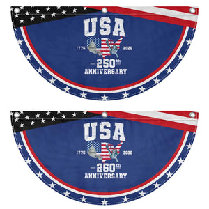250th Anniversary USA Patriotic Fan Flag 4th of July America US Flag 250 Years American Flag