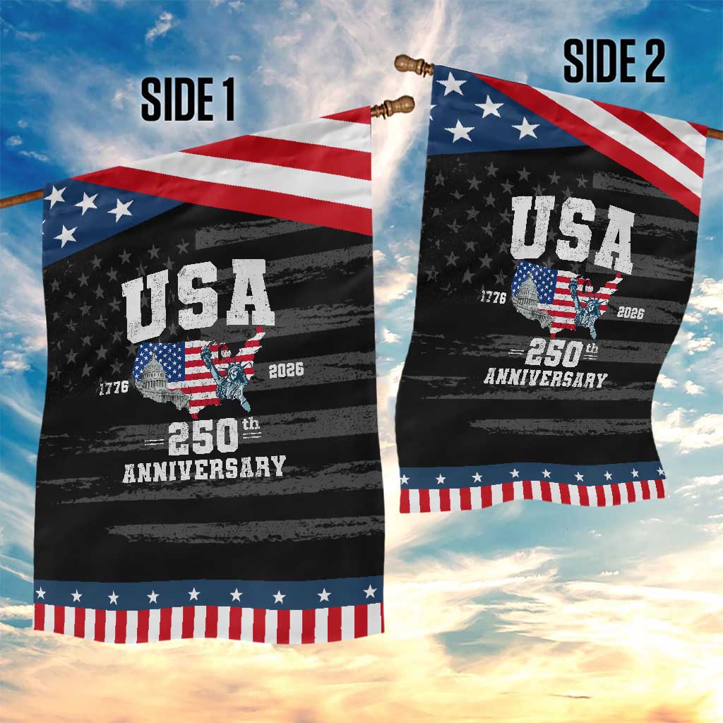 250th Anniversary USA Patriotic Garden Flag 4th of July America US Flag Patriotic 250 Years American Flag TS10 Print Your Wear