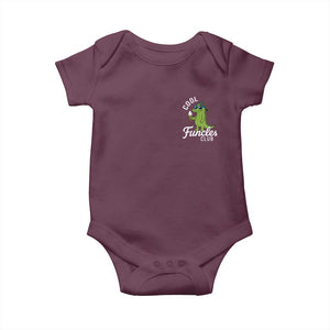 Funny Uncle Baby Onesie Cool Funcles Club Funcle Alligator TS10 Maroon Print Your Wear