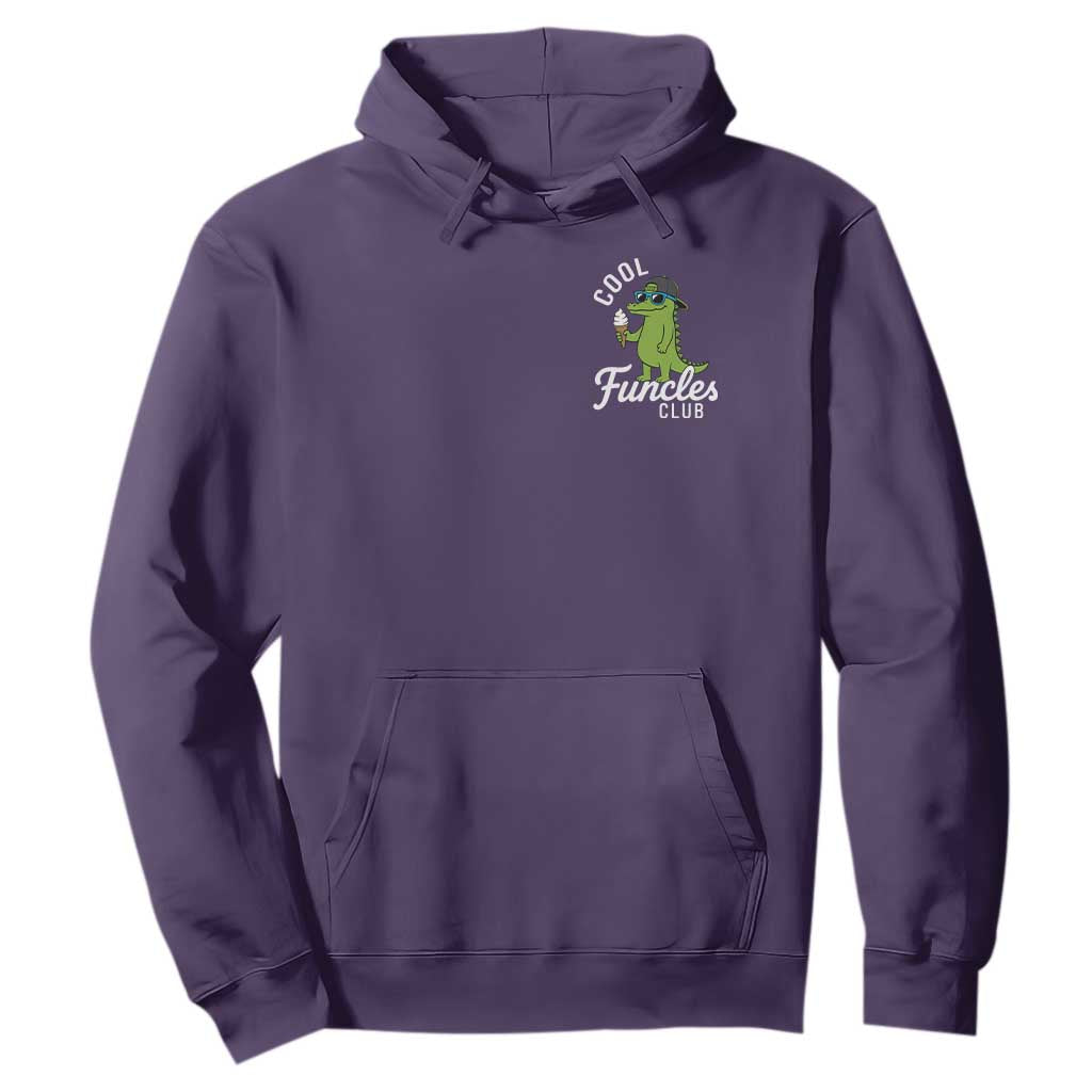 Funny Uncle Hoodie Cool Funcles Club Funcle Alligator TS10 Purple Print Your Wear