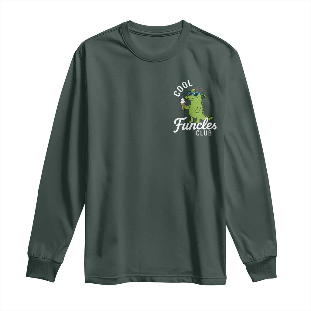Funny Uncle Long Sleeve Shirt Cool Funcles Club Funcle Alligator