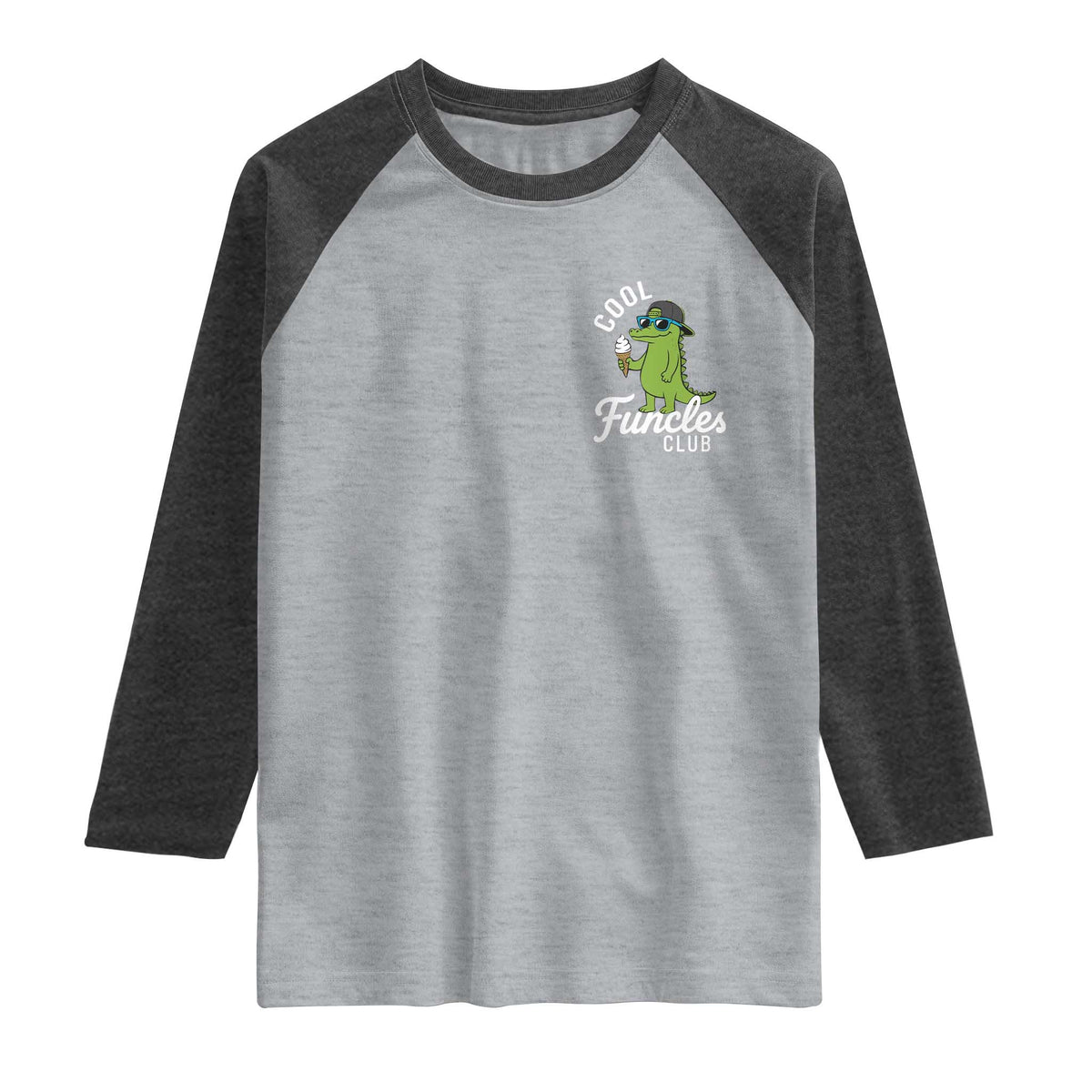 Funny Uncle Raglan Shirt Cool Funcles Club Funcle Alligator