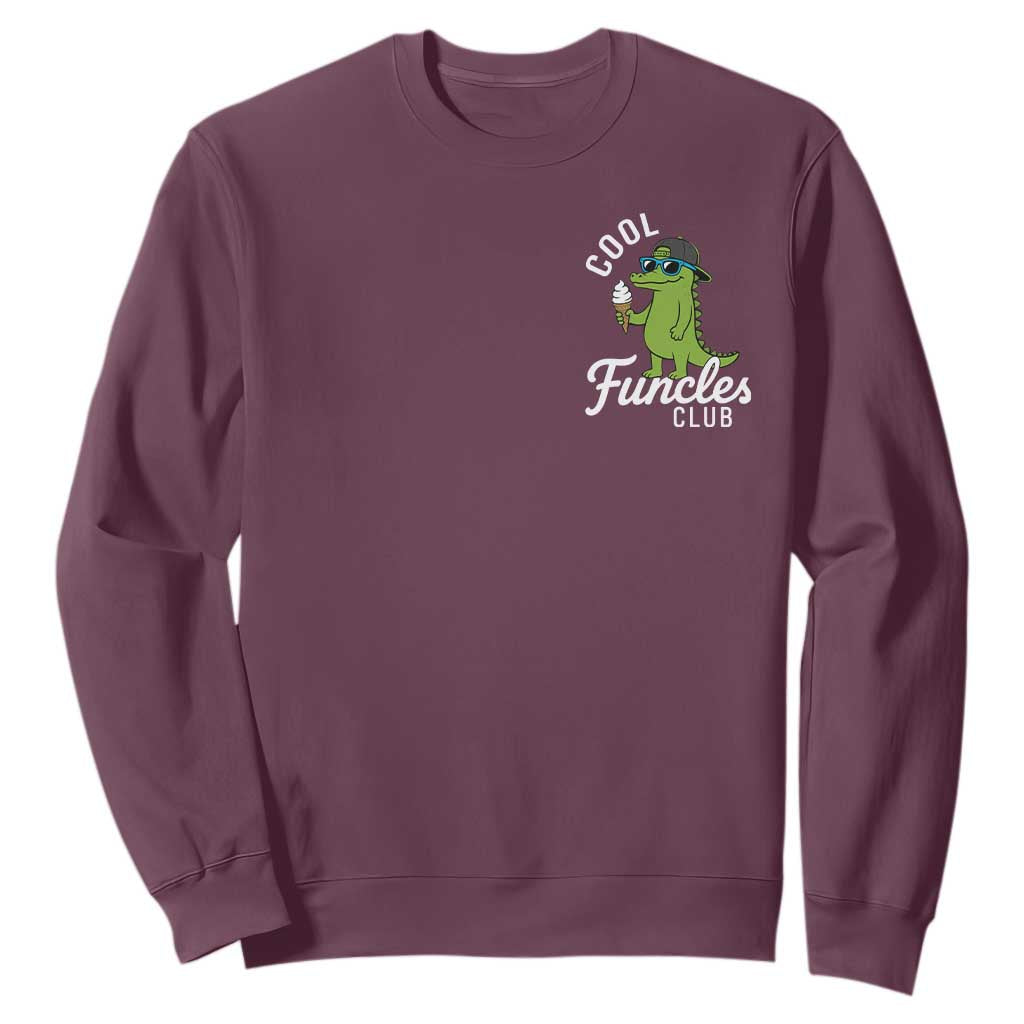 Funny Uncle Sweatshirt Cool Funcles Club Funcle Alligator