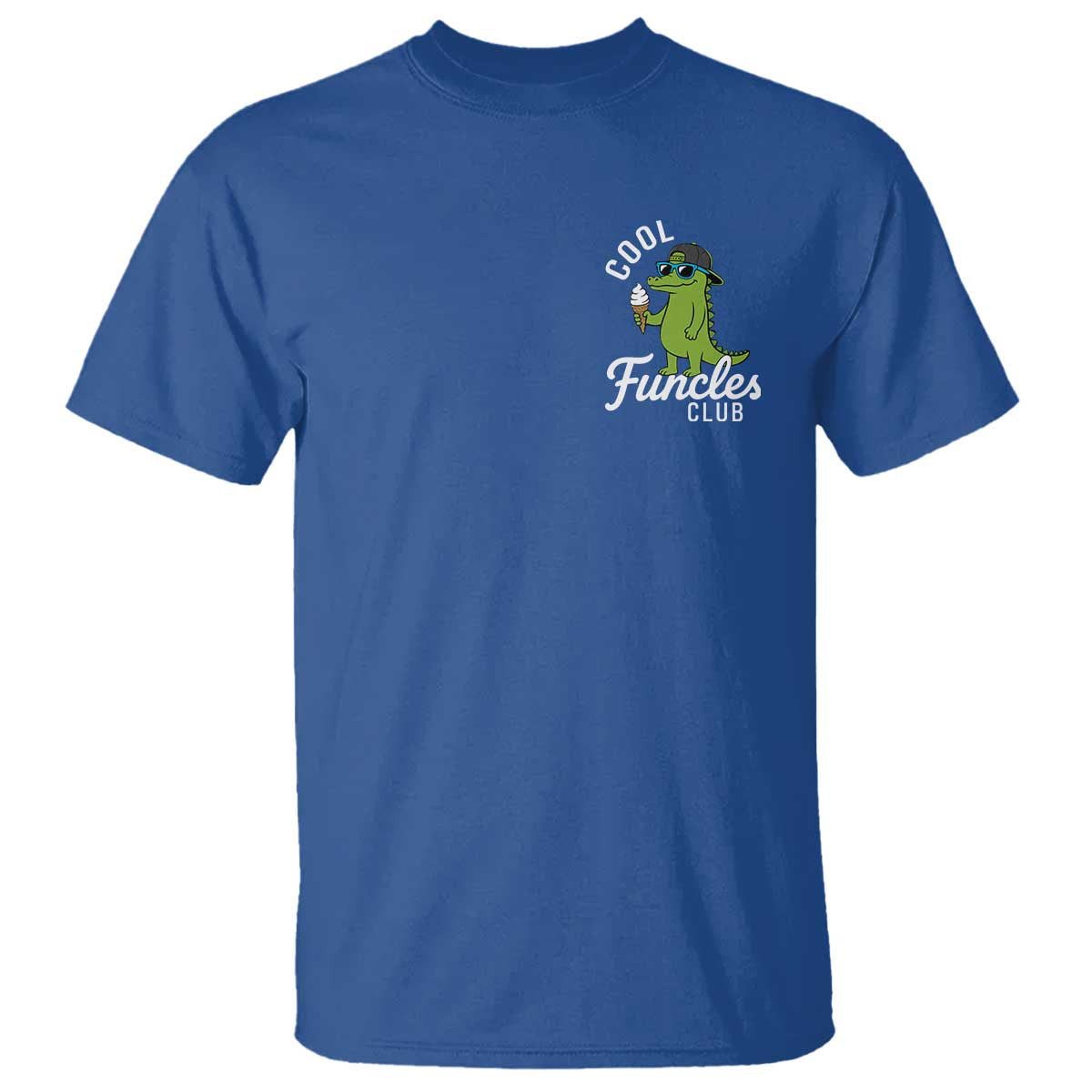 Funny Uncle T Shirt Cool Funcles Club Funcle Alligator TS10 Royal Blue Print Your Wear