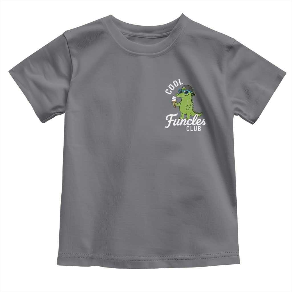 Funny Uncle Toddler T Shirt Cool Funcles Club Funcle Alligator TS10 Charcoal Print Your Wear