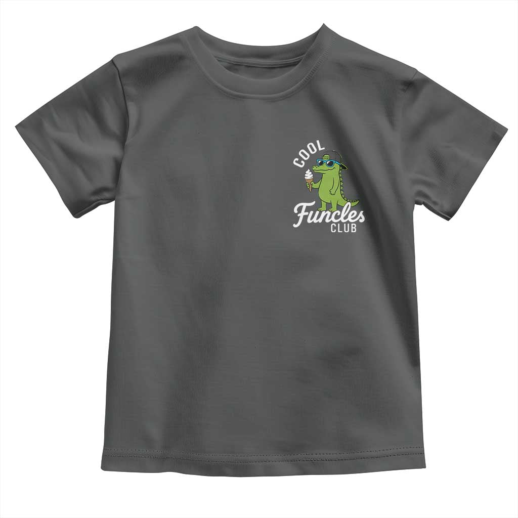 Funny Uncle Toddler T Shirt Cool Funcles Club Funcle Alligator TS10 Dark Heather Print Your Wear
