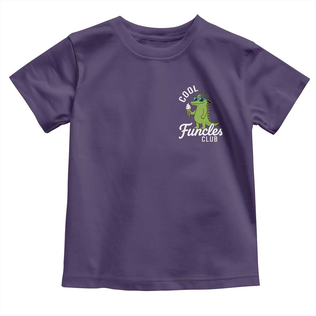 Funny Uncle Toddler T Shirt Cool Funcles Club Funcle Alligator TS10 Purple Print Your Wear