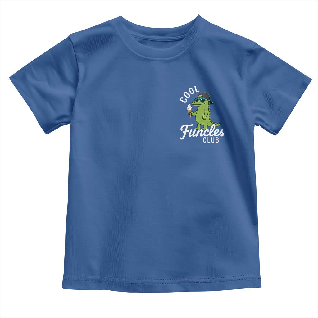 Funny Uncle Toddler T Shirt Cool Funcles Club Funcle Alligator TS10 Royal Blue Print Your Wear