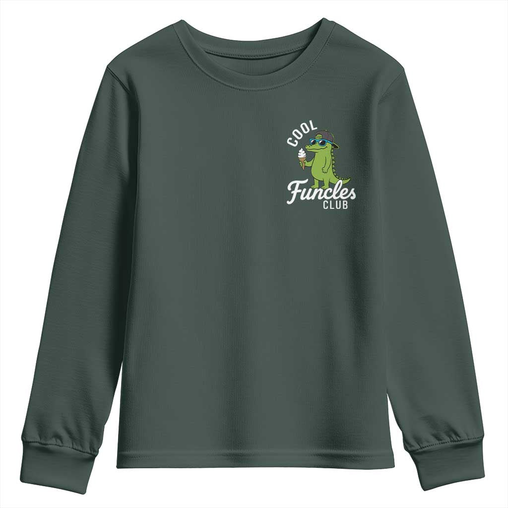 Funny Uncle Youth Sweatshirt Cool Funcles Club Funcle Alligator