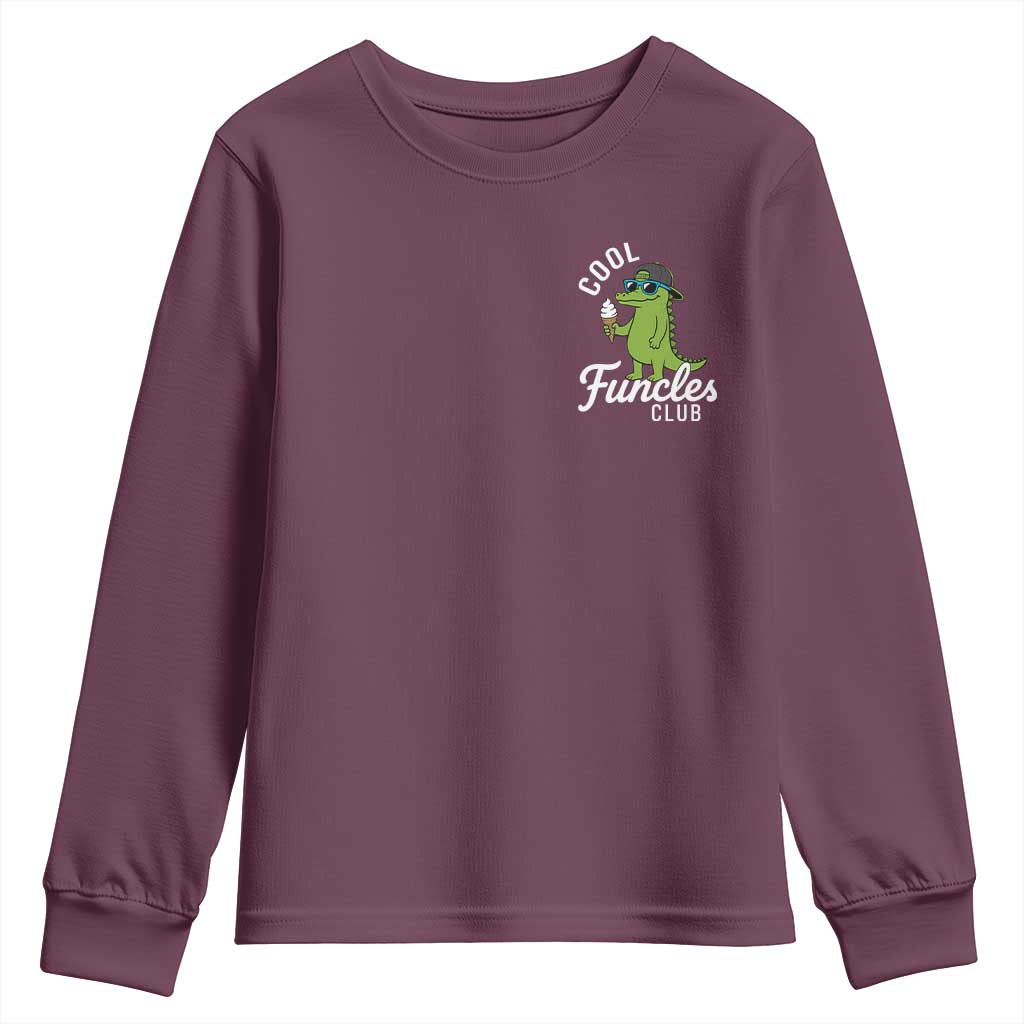 Funny Uncle Youth Sweatshirt Cool Funcles Club Funcle Alligator