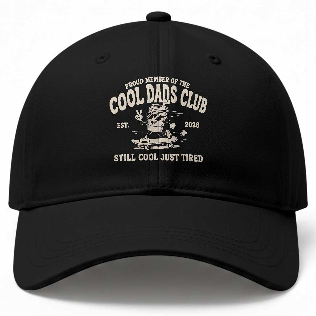 Cool Dads Club Baseball Cap Retro Skater Fatherhood Still Cool Just Tired Funny Dad Gifts