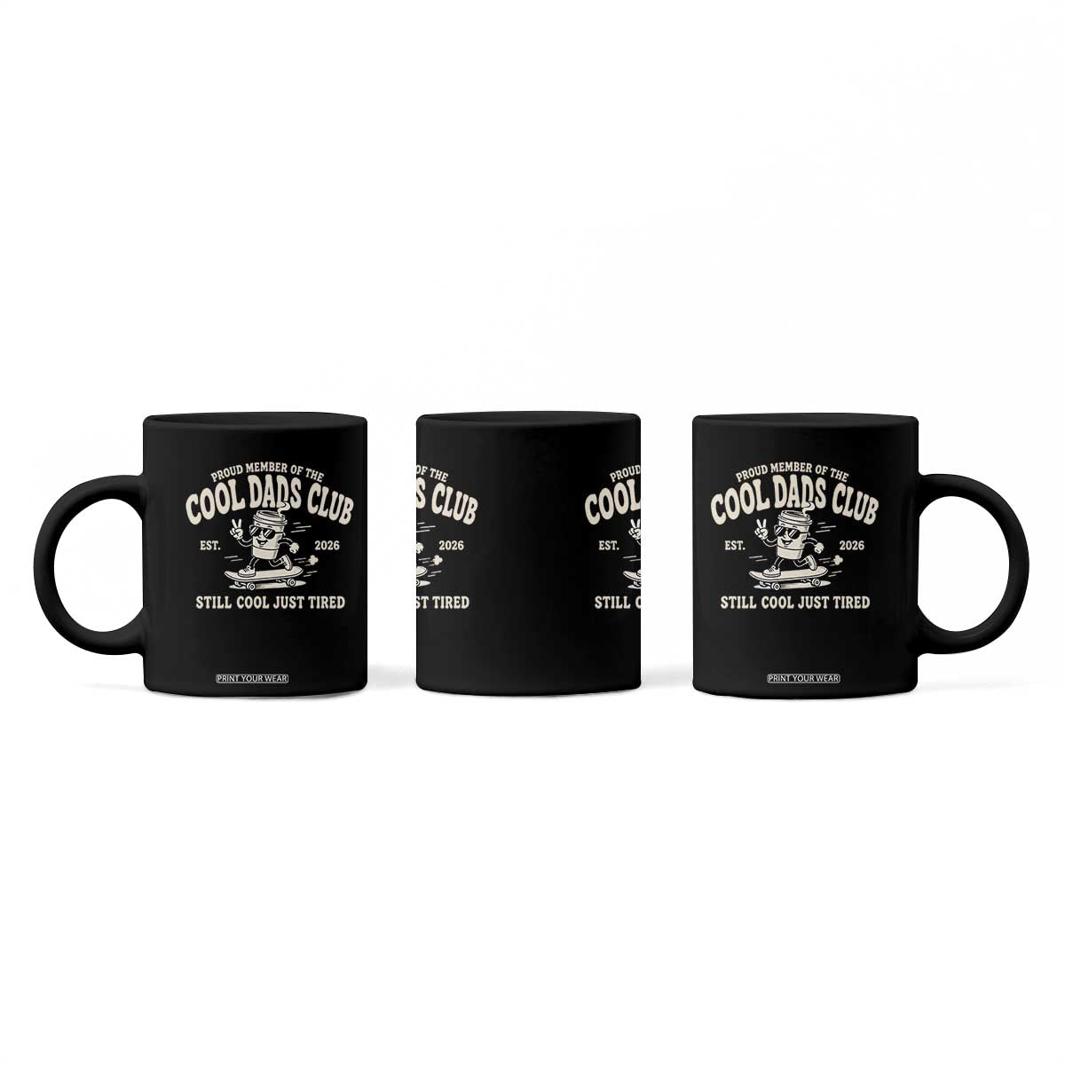 Cool Dads Club Coffee Mug Retro Skater Fatherhood Still Cool Just Tired Funny Dad Gifts