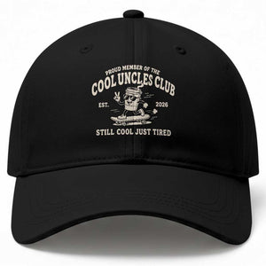 Cool Uncles Club Baseball Cap Retro Skater Uncle Still Cool Just Tired