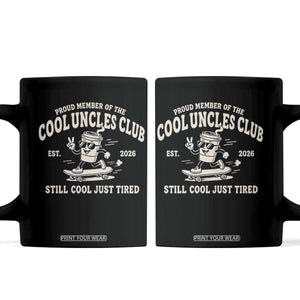 Cool Uncles Club Coffee Mug Retro Skater Uncle Still Cool Just Tired