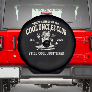 Cool Uncles Club Spare Tire Cover Retro Skater Uncle Still Cool Just Tired