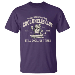 Cool Uncles Club T Shirt Retro Skater Uncle Still Cool Just Tired