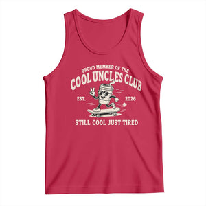 Cool Uncles Club Tank Top Retro Skater Uncle Still Cool Just Tired