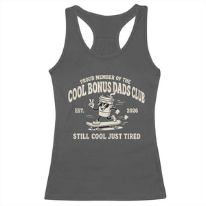 Cool Bonus Dads Club Racerback Tank Top Retro Skater Fatherhood Still Cool Just Tired Funny Step Dad Gifts