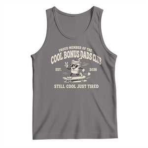 Cool Bonus Dads Club Tank Top Retro Skater Fatherhood Still Cool Just Tired Funny Step Dad Gifts