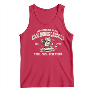 Cool Bonus Dads Club Tank Top Retro Skater Fatherhood Still Cool Just Tired Funny Step Dad Gifts