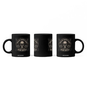 Addiction Recovery Coffee Mug When We Recover Loudly Vintage Skull Graphic