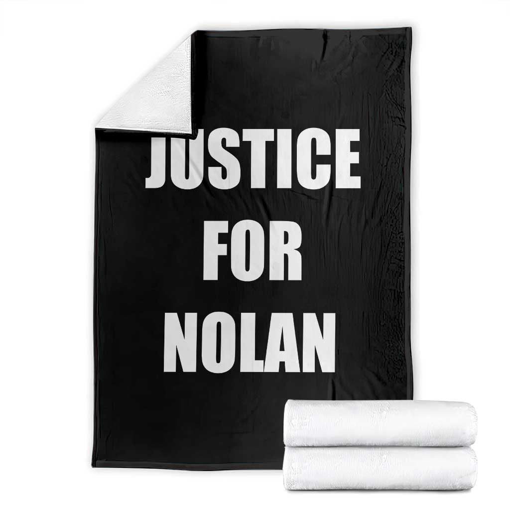 Justice for Nolan Throw Blanket Support and Rememberence Memorial TS10 Black Print Your Wear