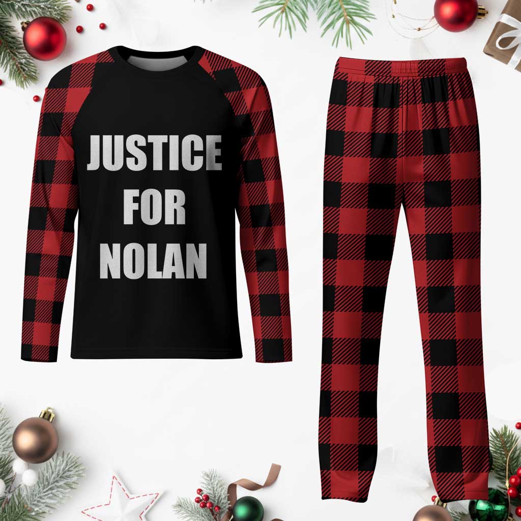Justice for Nolan Plaid Pajama Set Support and Rememberence Memorial TS10 Buffalo Plaid Print Your Wear