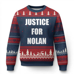 Justice for Nolan Ugly Christmas Sweater Support and Rememberence Memorial