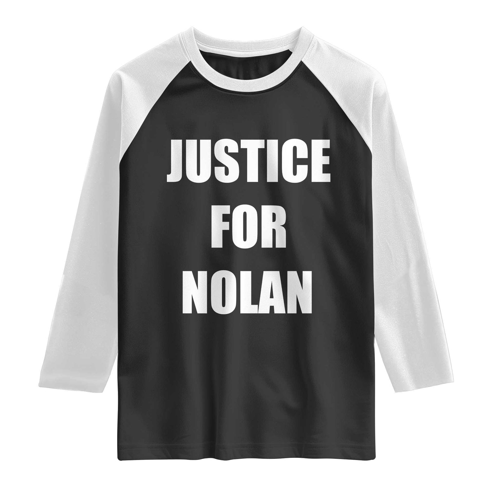 Justice for Nolan Raglan Shirt Support and Rememberence Memorial TS10 Black White Print Your Wear