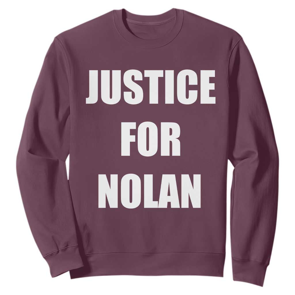 Justice for Nolan Sweatshirt Support and Rememberence Memorial