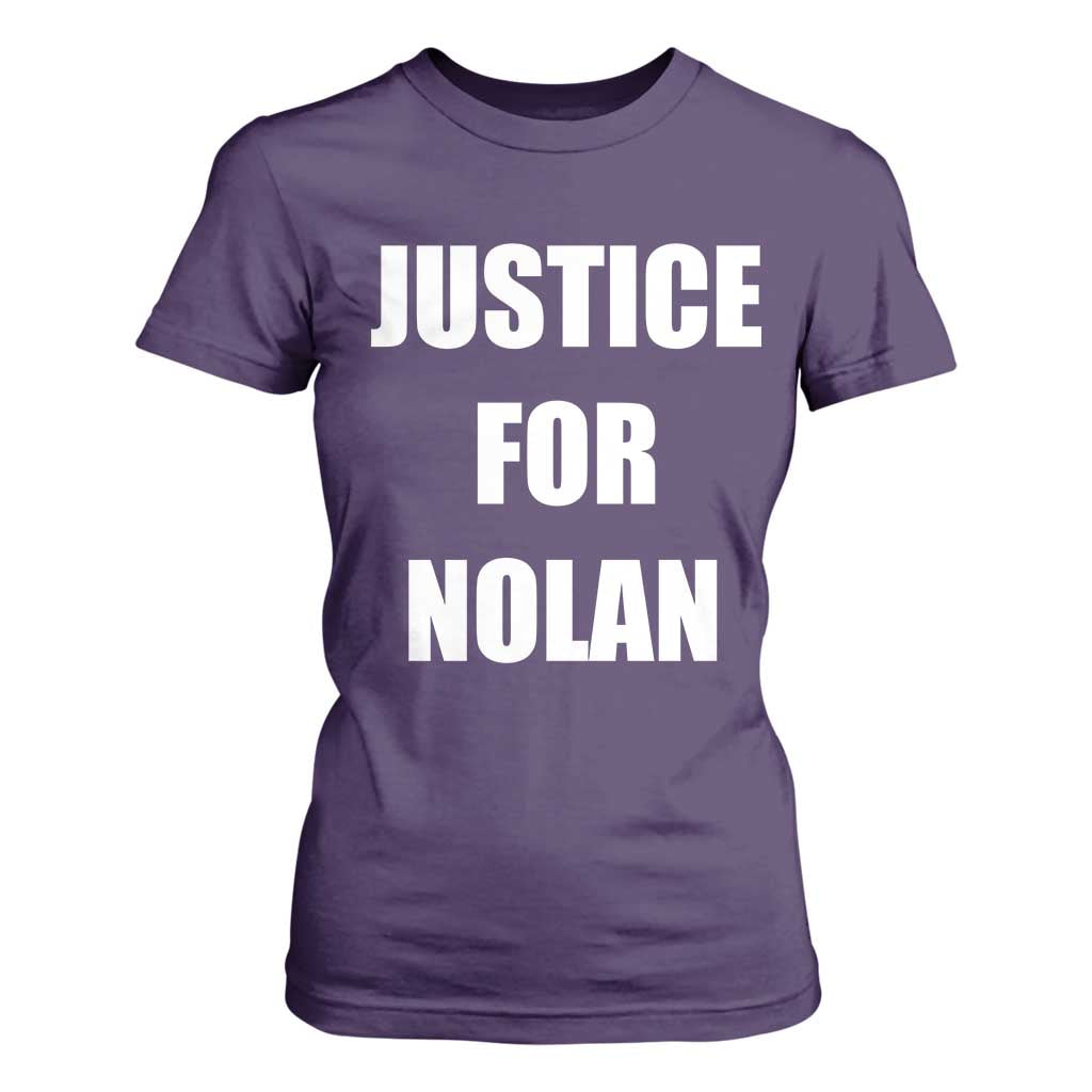 Justice for Nolan T Shirt For Women Support and Rememberence Memorial