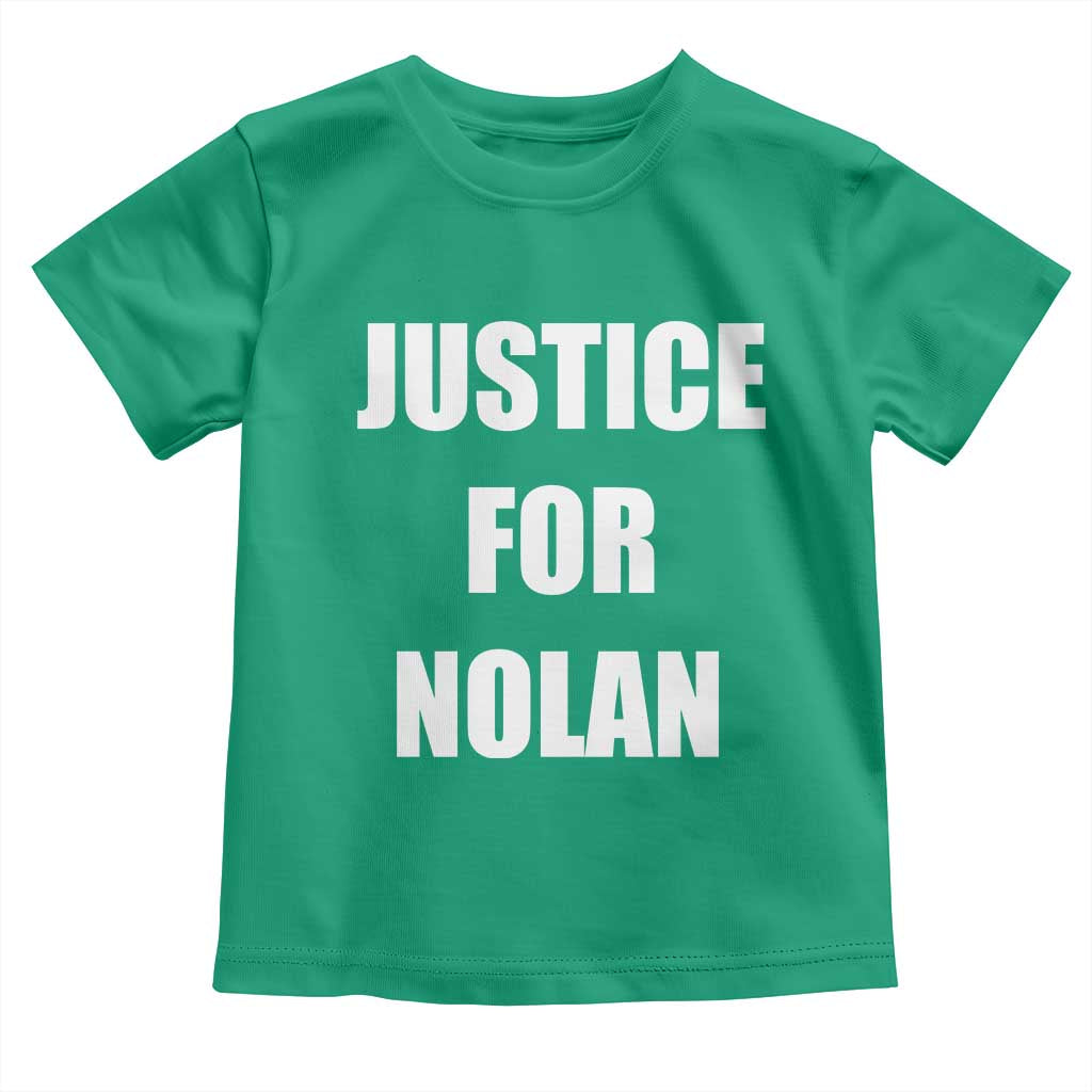 Justice for Nolan Toddler T Shirt Support and Rememberence Memorial