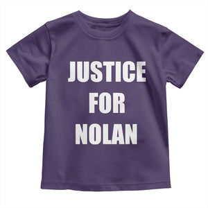 Justice for Nolan Toddler T Shirt Support and Rememberence Memorial