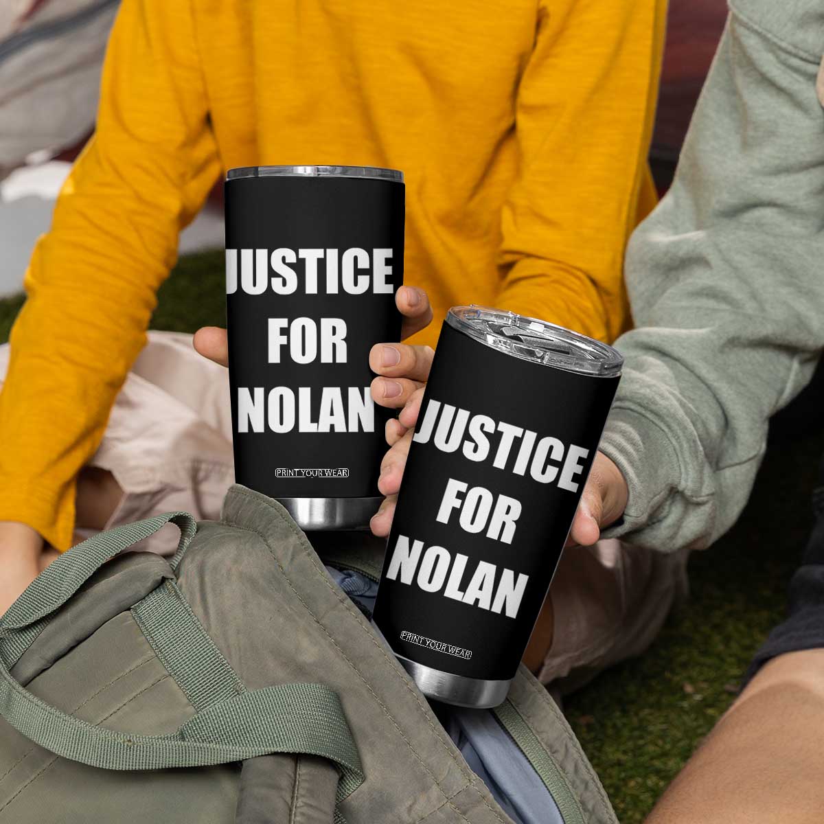Justice for Nolan Tumbler Cup Support and Rememberence Memorial