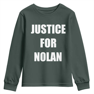 Justice for Nolan Youth Sweatshirt Support and Rememberence Memorial