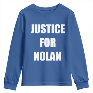 Justice for Nolan Youth Sweatshirt Support and Rememberence Memorial
