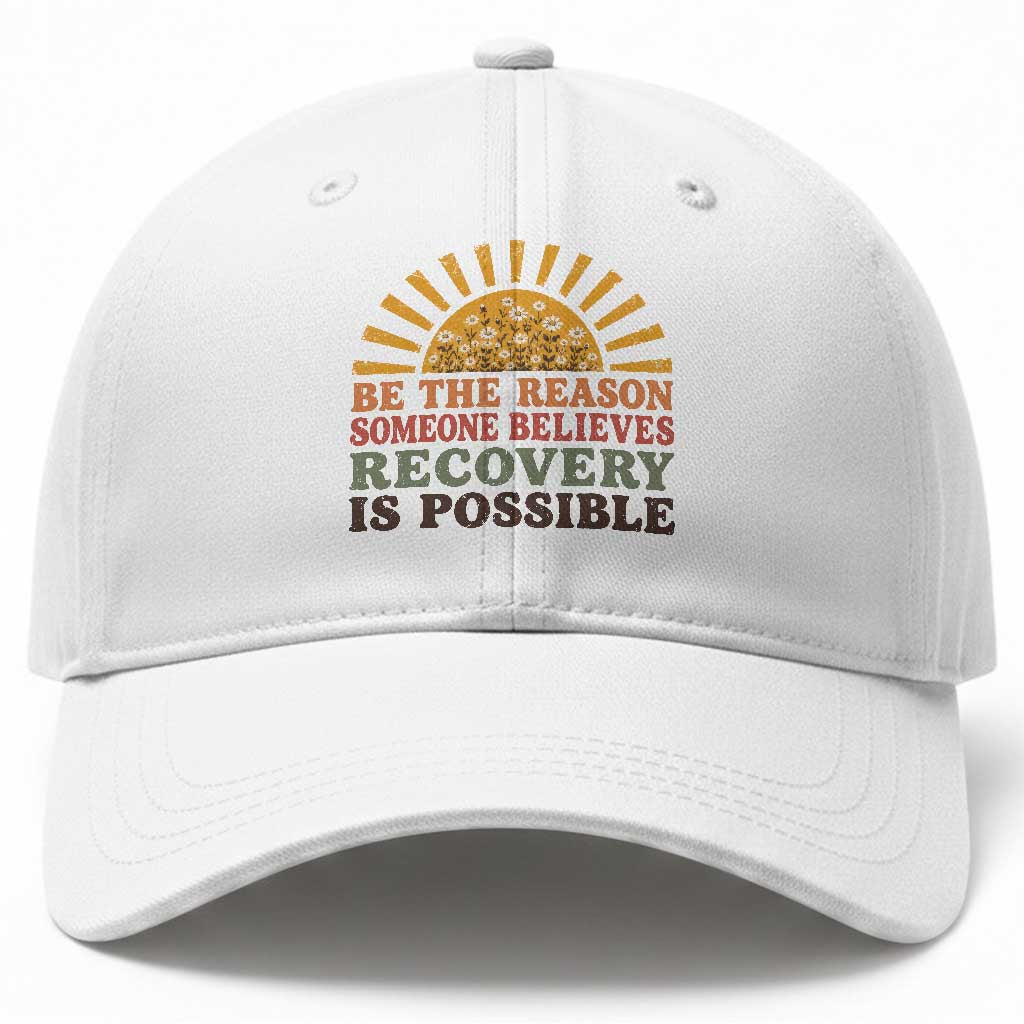 Recovery Sobriety Baseball Cap Sober Life Believes Recovery is Possible Hippie Vintage Graphic TS10 Print Your Wear