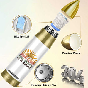 Recovery Sobriety Bullet Tumbler Sober Life Believes Recovery is Possible Hippie Vintage Graphic