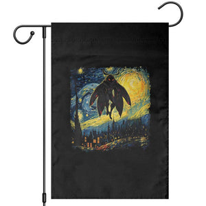 Mothman Garden Flag Starry Night Van Gogh Cryptid Lover TS10 Black Print Your Wear