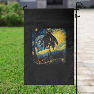 Mothman Garden Flag Starry Night Van Gogh Cryptid Lover TS10 Print Your Wear