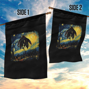 Mothman Garden Flag Starry Night Van Gogh Cryptid Lover TS10 Print Your Wear
