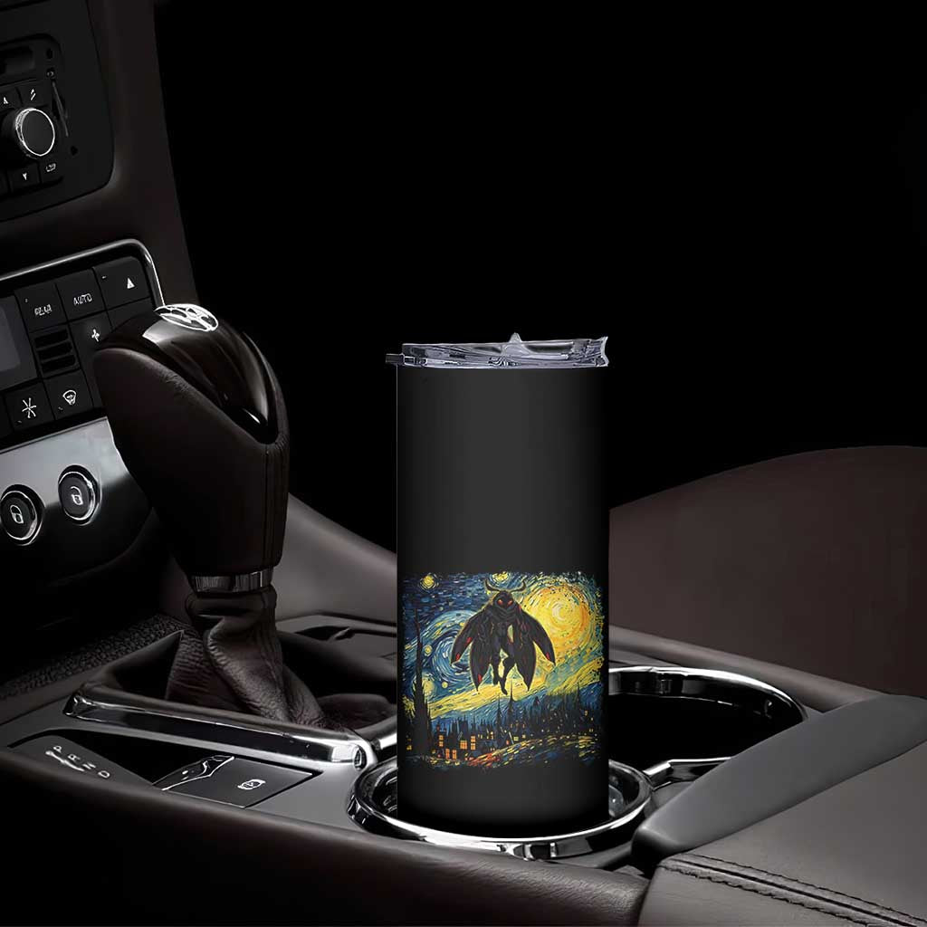 Mothman Skinny Tumbler Starry Night Van Gogh Cryptid Lover TS10 Print Your Wear