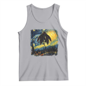 Mothman Tank Top Starry Night Van Gogh Cryptid Lover TS10 Athletic Heather Print Your Wear