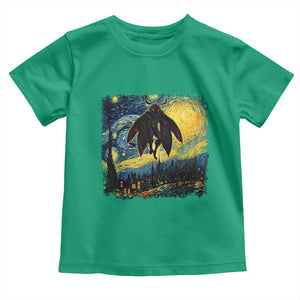 Mothman Toddler T Shirt Starry Night Van Gogh Cryptid Lover TS10 Irish Green Print Your Wear
