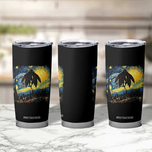 Mothman Tumbler Cup Starry Night Van Gogh Cryptid Lover TS10 Print Your Wear